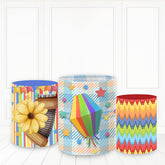 Lofaris Floral Wooden Accordion Plinth Cover Holiday Pedestal